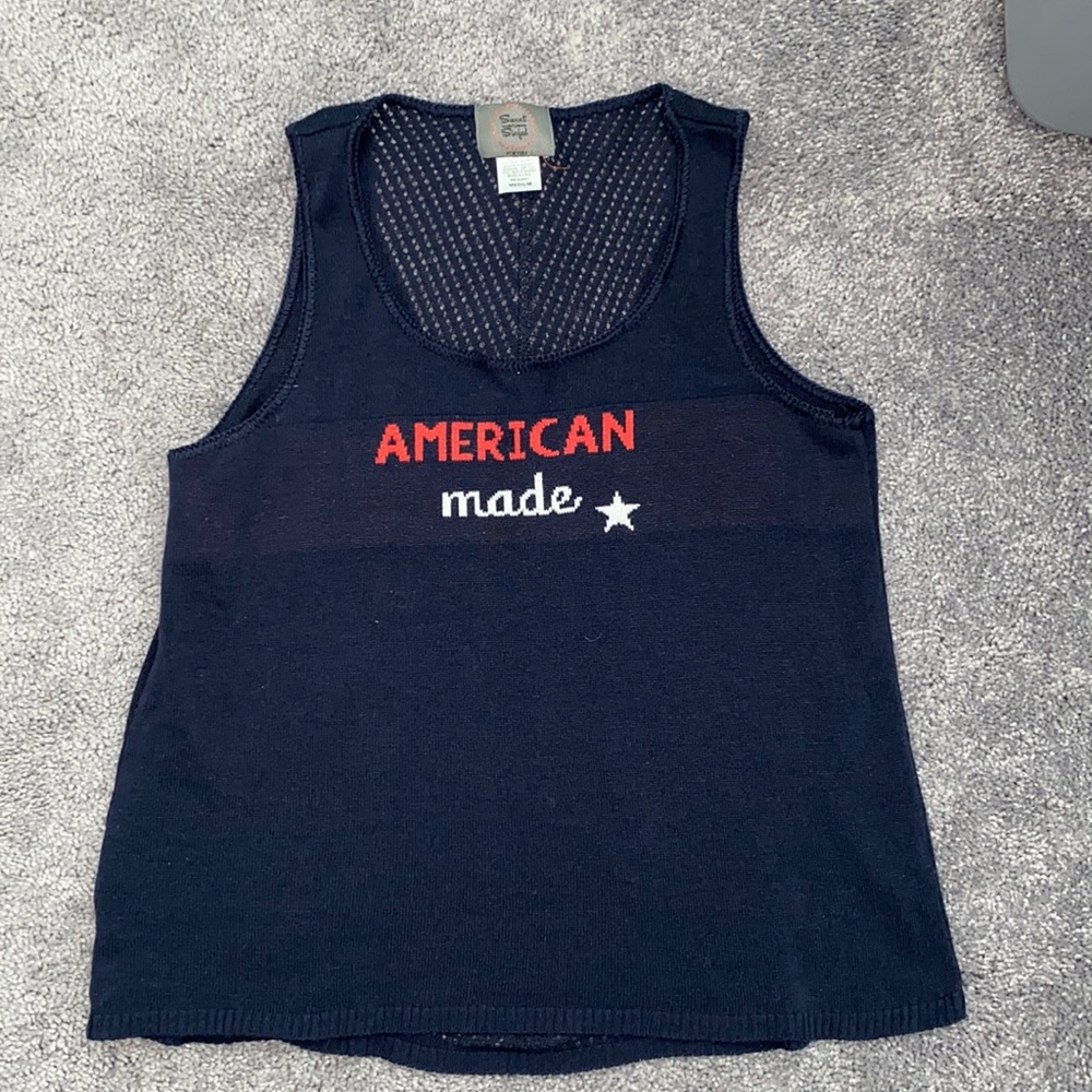 Blue “America” Tank